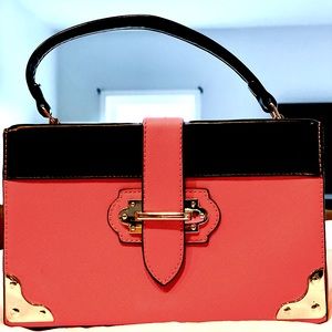New Coral/Orange Handbag/Shoulder Bag with plenty of space for everything!